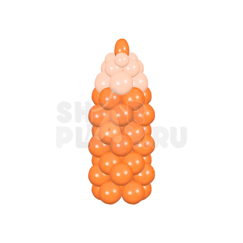 Фигура из шаров "Карандаш", Оранжевый (130 см)